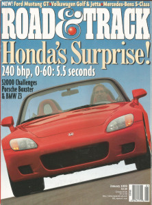 ROAD & TRACK 1999 JAN - AWD DUEL, '56 MERCEDES 300Sc